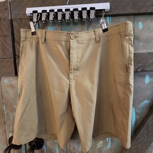 BCG Men's Khaki Flat Front Shorts